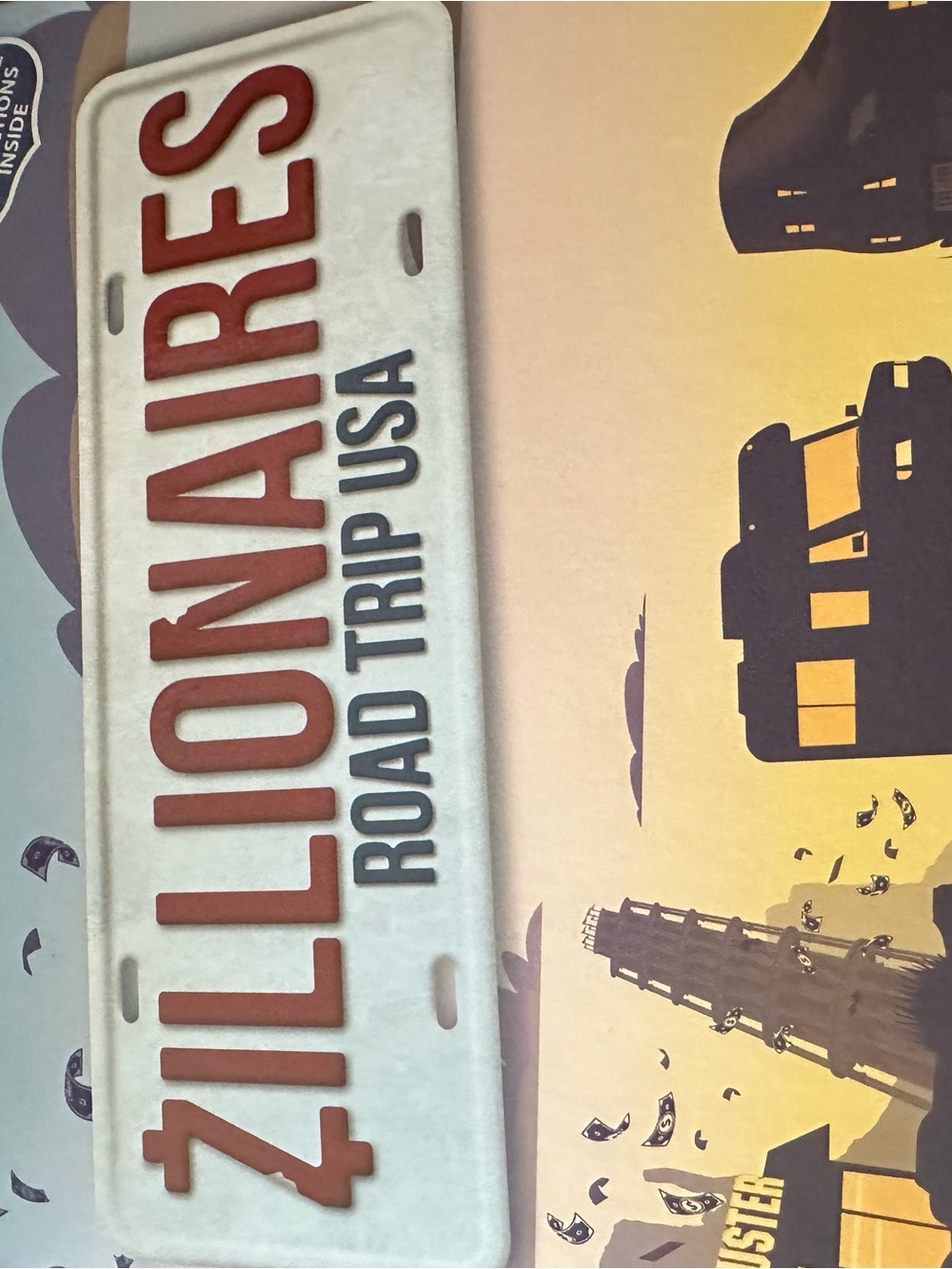 Zillionaires Road Trip USA board game